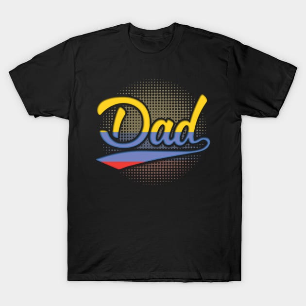 Colombian Dad - Gift for Colombian From Colombia T-Shirt by Country Flags